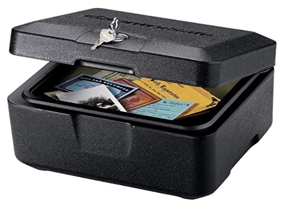 small fireproof file box safe
