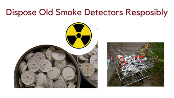 Responsible disposal of old smoke detectors