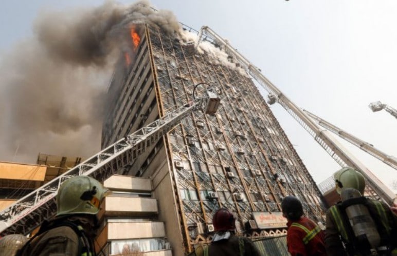 tall building fires can cause firefighers fall to their death
